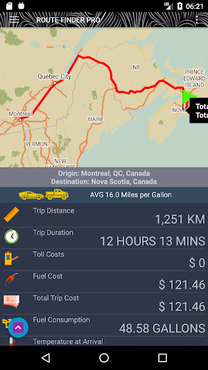 US Toll Gas Pro Calculator - Intl. Trip Calculator Screenshot 3