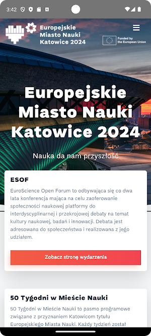 Europejskie Miasto Nauki Screenshot 0