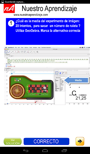 Media para distinto numero  intentos numero ruleta Screenshot 3