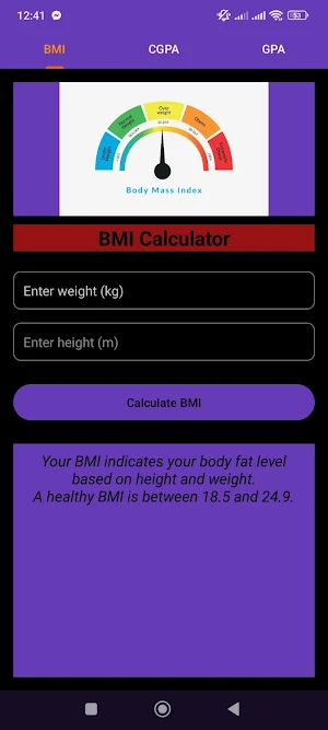 Simple Grade Calculator Screenshot 1