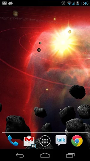 Asteroid Belt Free L Wallpaper Screenshot 2