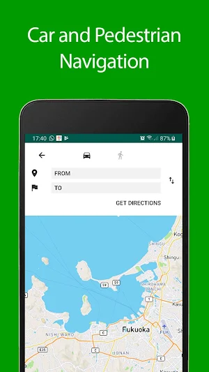 Fukuoka Offline Map and Travel Guide Screenshot 1