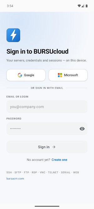 BURSU Connection Manager Screenshot 0