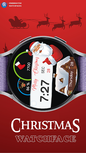 Christmas Digital Watchface Screenshot 1
