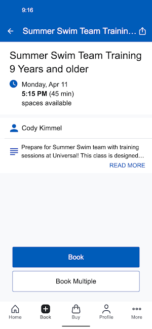 UAC Booking Screenshot 2