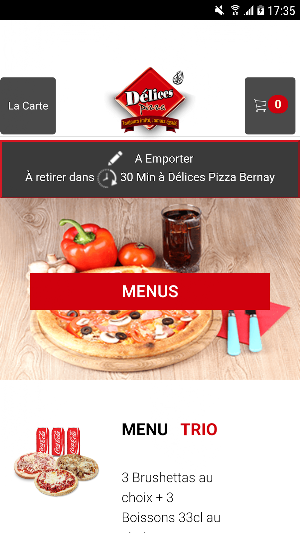 Delices Pizza Screenshot 2