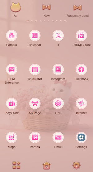 Purrfect Present Theme +HOME Screenshot 2