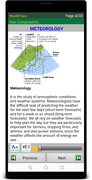 World Geography -eBook, Quiz Screenshot 1