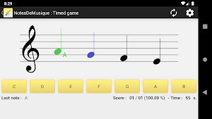 NotesDeMusique (Learning to read musical notation) Screenshot 0