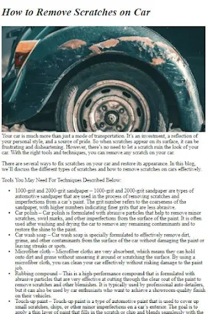 How to Fix a Car Scratch Screenshot 2