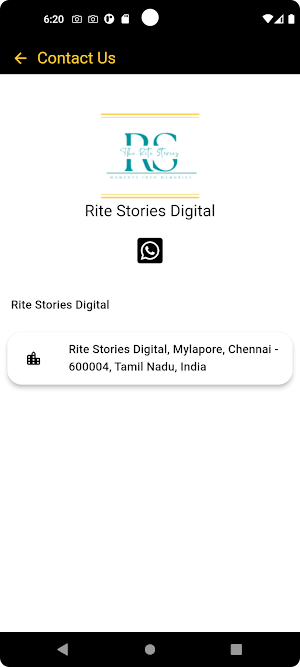 Rite Stories Digital Screenshot 1