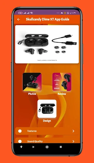 Skullcandy Dime XT App Guide Screenshot 2