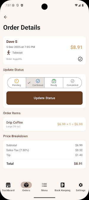 Local Coffee House Owner Screenshot 2