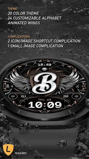 Alphabet Watch Face 096 Screenshot 2