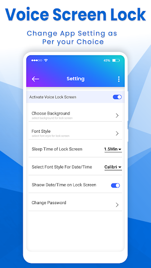 Voice Screen Lock Screenshot 2