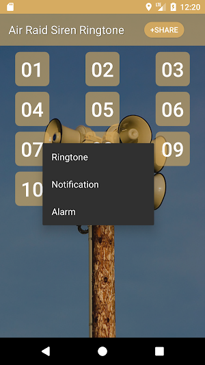 Air Raid Siren Ringtone & Alarm Clock Screenshot 1