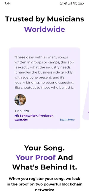 SongProof Screenshot 1
