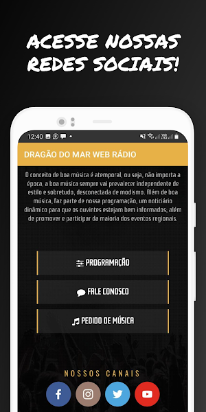 Dragão do Mar Web Rádio Screenshot 2