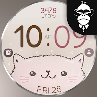 Lovely Cat digital watch face