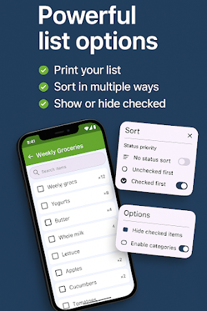 Shopping List Organizer Screenshot 2