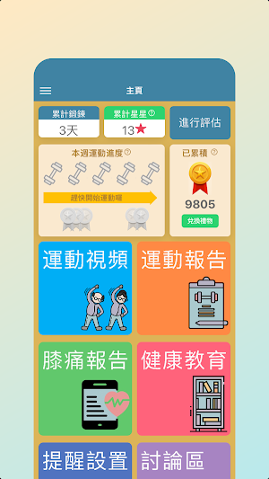 膝蓋鍛鍊助手 Screenshot 0