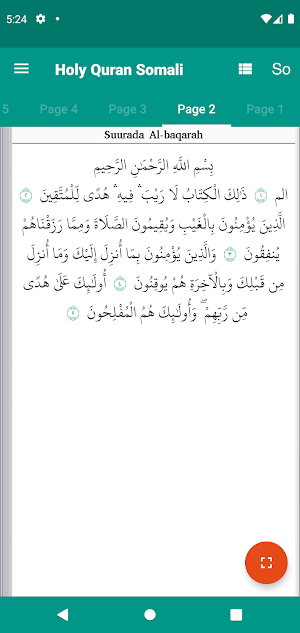 Holy Quran Somali Screenshot 2