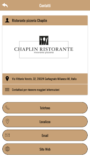 Ristorante Chaplin Garbagnate Screenshot 2