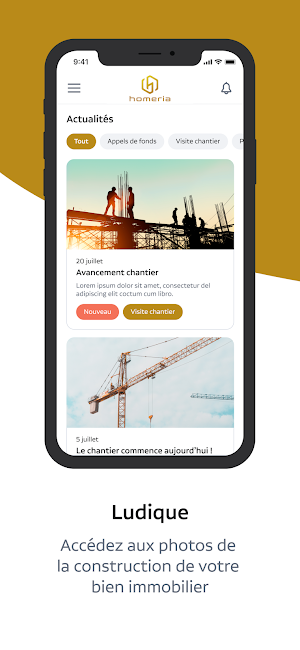 Espace client Homeria Screenshot 3