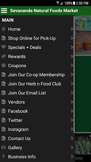 Sevananda Natural Foods Market Screenshot 1
