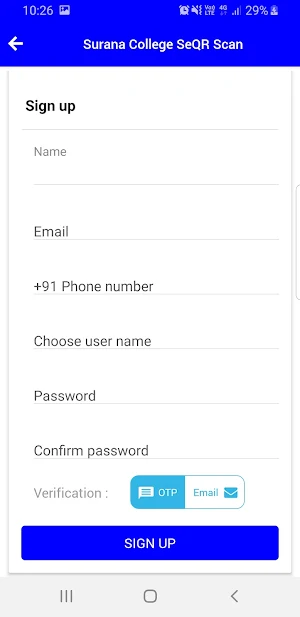 Surana College SeQR Scan Screenshot 3
