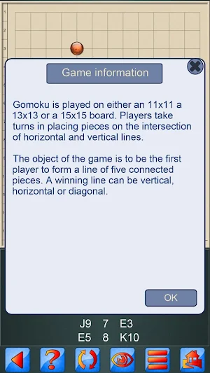 Gomoku V+, solo and multiplayer 5 in a row Screenshot 1