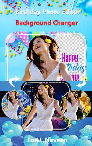 Birthday Pic Background Editor Screenshot 0