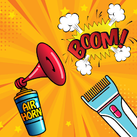 Air horn haircut prank sounds