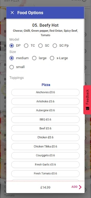 Casa Bella Pizza Screenshot 2