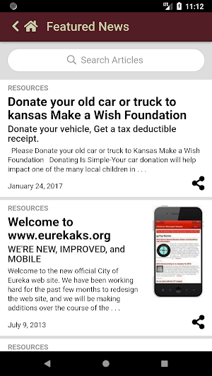 City of Eureka, Kansas Screenshot 1
