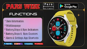 Pars Wise Analog Watch Face screenshot 2