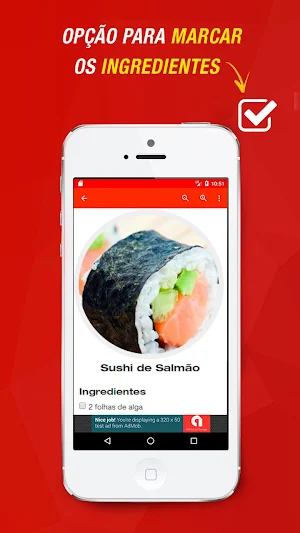 Receitas de Sushi Screenshot 1