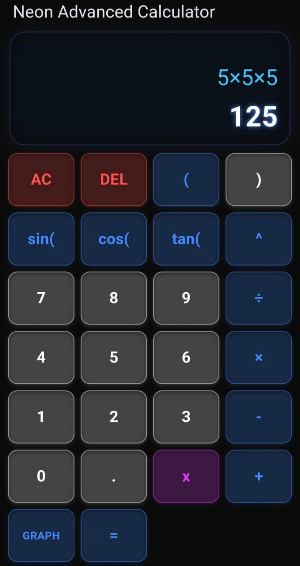 Neon Calculator Screenshot 3