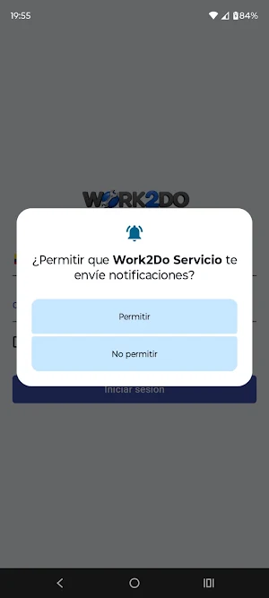 Work2Do Servicio Screenshot 1