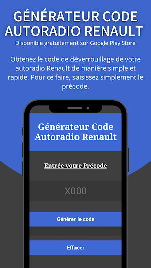 Générer Code Autoradio Renault Screenshot 0