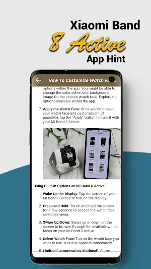 Xiaomi Band 8 Active App Hint Screenshot 3