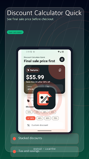 Discount Calculator Quick Screenshot 0