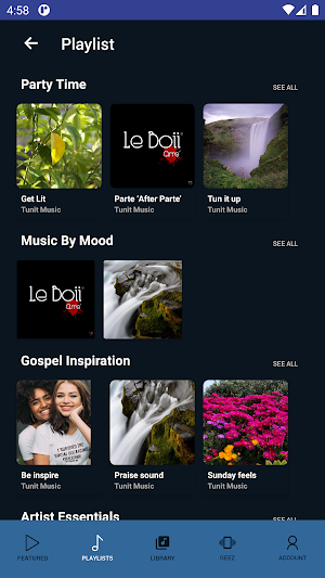 Tunit Music: Experience Music, Playlists & Videos. Screenshot 3
