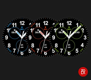 Casual Black Watch Face Screenshot 2