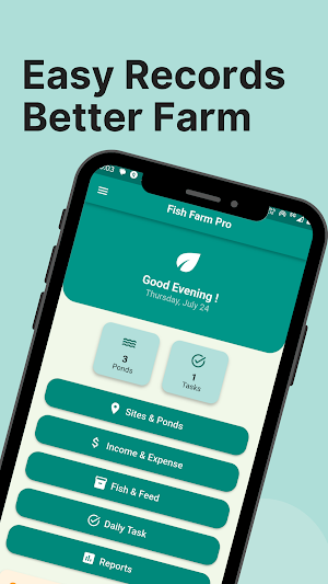 Fish Farm Pro: Feed & Pond Log Screenshot 0