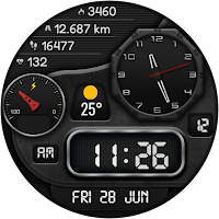 Hybrid DINOMAK WS 3 Watch face