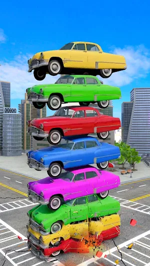 Beam Drive Colorful Car Crash Screenshot 3