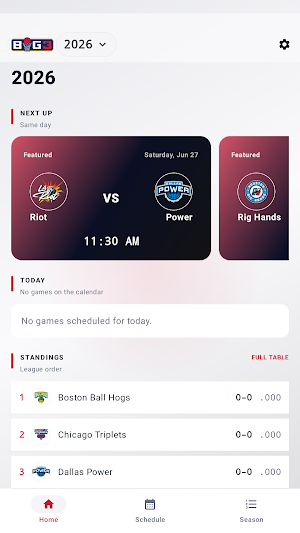 Big3: Stats & Scores Screenshot 0