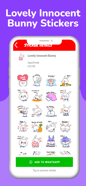 Easter Bunny Stickers Screenshot 1