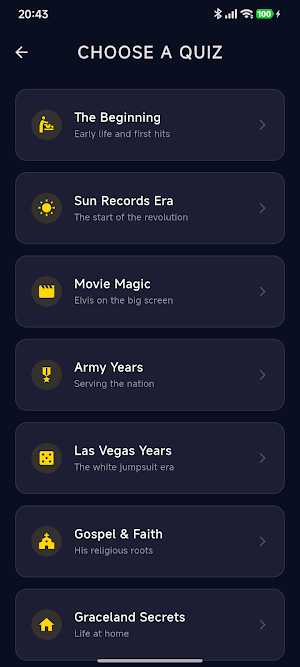 Fan App: Elvis Quotes & Quiz Screenshot 3